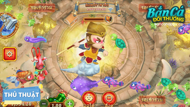học các tính năng đặc biệt ủa monkey king fishing