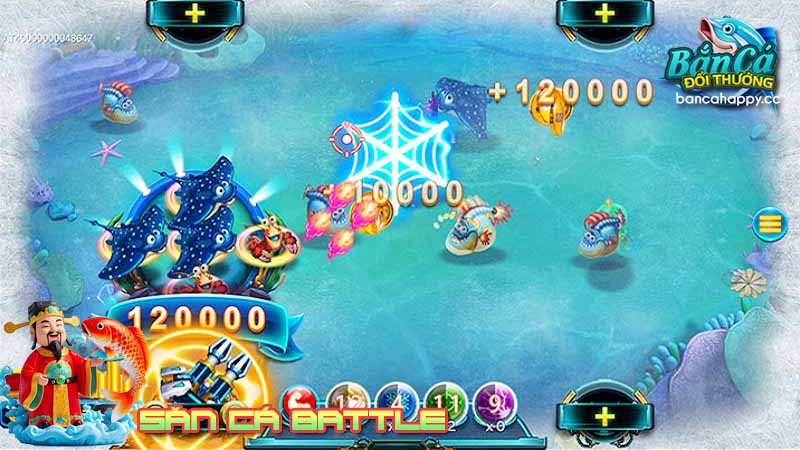 Thiết kế giao diện săn cá battle nhiều tính năng mới