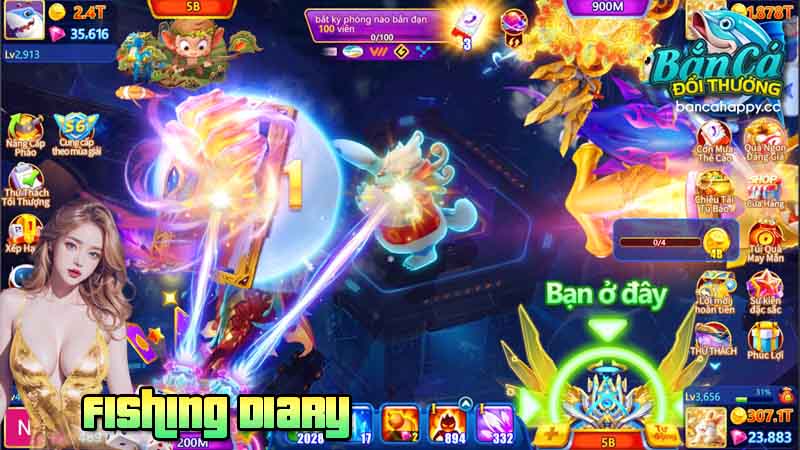 Giới thiệu đặc tính nổi bật của Fishing Diary