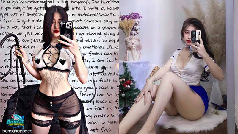 Em gái thích chụp ảnh tự sướng khoe chân dài và ngực bự