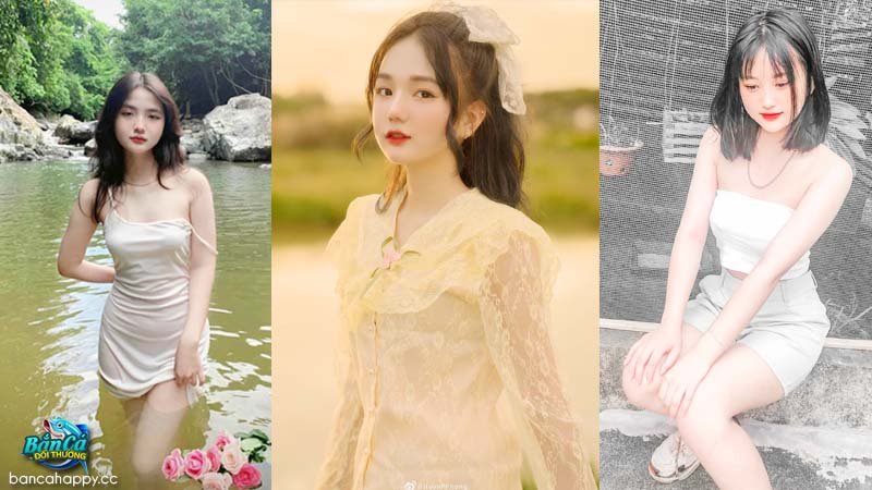 Những cô gái trẻ trung mặc trang phục ngắn, thân hình mảnh dẻ